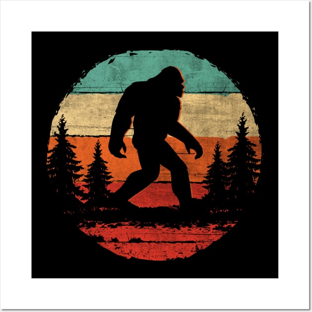 Vintage Bigfoot Gifts - Sasquatch I Believe gifts Wall Art by Dailygrind